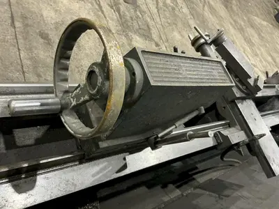 21" X 84" CLAUSING MODEL #21 ENGINE LATHE METRIC & 3.5" HOLE: YOBRO #25140
