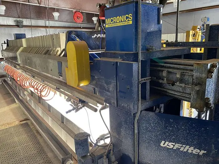 Used 2004 US FILTER 1200M32-82-100SYHC Filter Presses South Carolina US | DH Griffin Used Equipment #1383547