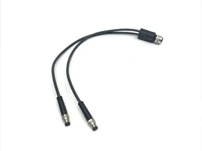 USED ESCHA SPLITTER Y-CABLE M12 TO DUAL M8, 8075852