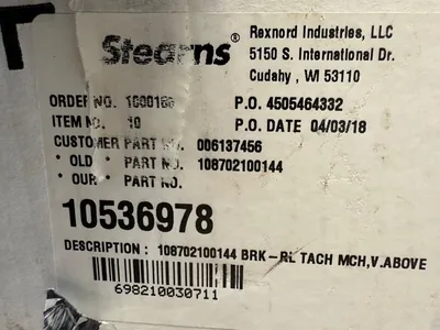 Stearns 108702100144 Rev. B Electric Brake 15lb-ft (1A-41)