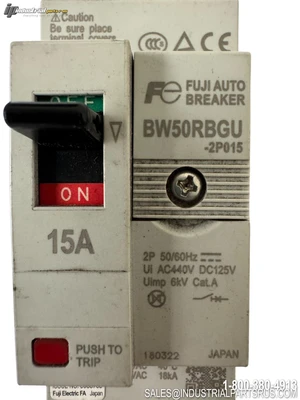 Used FUJI BW50RBGU-2P015 Circuit Breakers Kentucky US | Industrial Parts R Us Inc. #1295640