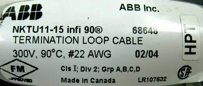 NEW ABB NKTU11-15 TERMINATION LOOP CABLE NKTU1115