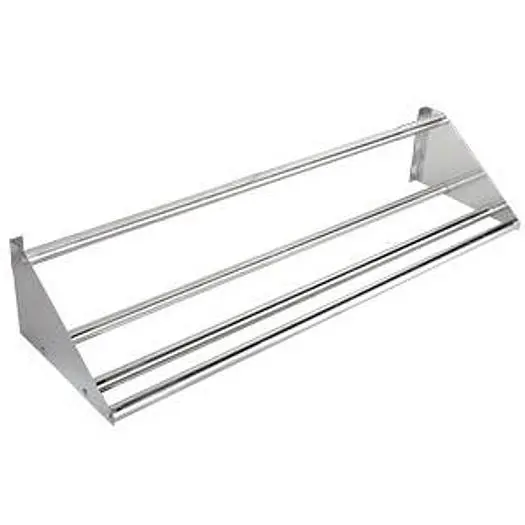 62" Wall Mounted Tubular Rack Shelf - glass or dishwasher trays