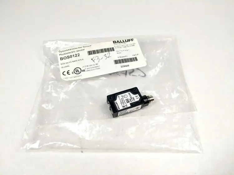New | in-Stock Balluff BOS0122,BOS 5K-PO-RR10-S75-S Photoelectric Sensors Michigan US | Maverick Industrial Sales #1397567