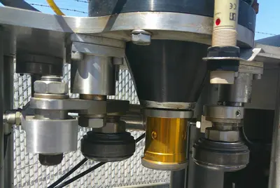 SPC9322  Filler Cask Brewing Systems inline can filler seamer model ACS V4.1, 5 filling heads, 1 seaming head(s)