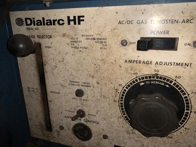 Miller DIALARC HF welder, 460V, 12.4 KW