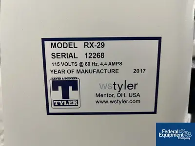 USED Tyler W.S. Tyler Sifting Segregation Tester (SST) , RX-29