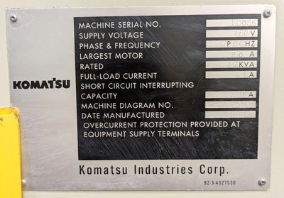 USED 2005 KOMATSU PRESSES KOMATSU E2W110 PRESS