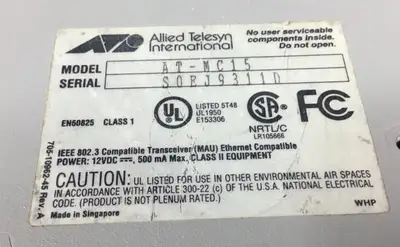 USED INDUSTRIAL MRO ALLIED TELESYN AT-MC15