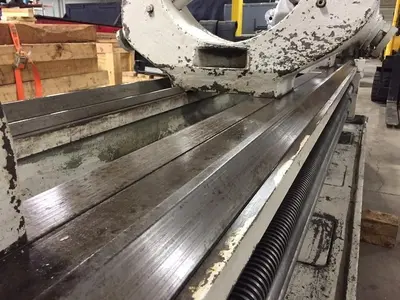 37"/50" x 210" MEUSER GEARED HEAD GAP BED ENGINE LATHE