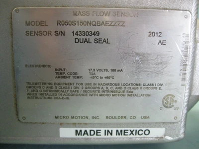 USED Micro Motion R050