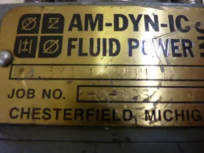 USED AM-DYN-IC FLUID POWER INC. 25X4X1 WJ4