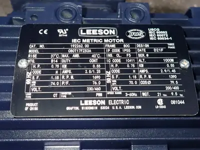 USED LEESON C80T17FZ53A