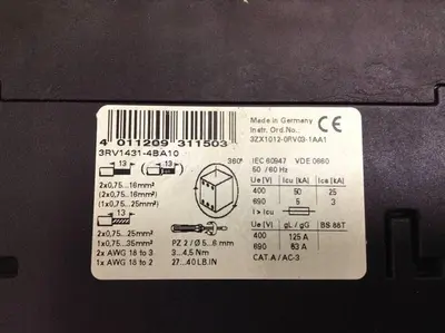 Used SIEMENS 3RV1 431-4BA10 Circuit Boards Michigan US | Ideal Machinery #1318515