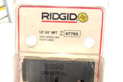 PACK OF 4 NEW RIGID 47765 HIGH SPEED UNIVERSAL DIE HEADS