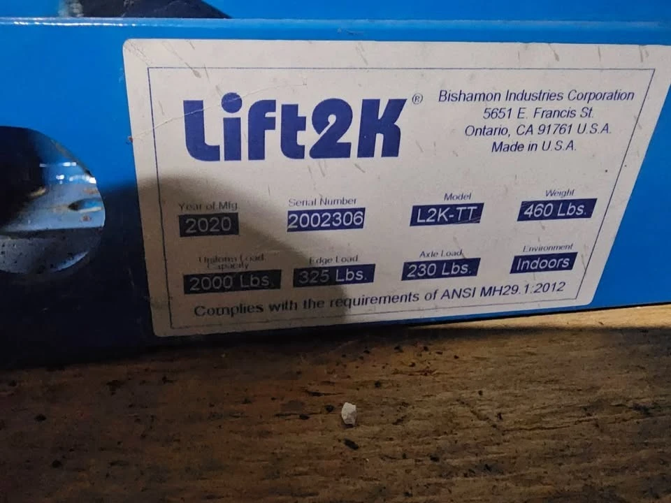 Used Bishamon L2K-TT Scissor Lifters South Carolina US | ISP Equipment Group #1319096