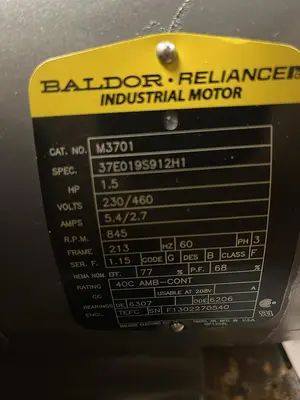 New | in-Stock BALDOR 845RPM 3PH FR 213 Industrial Controls | Surplus Asset Holdings #1220247