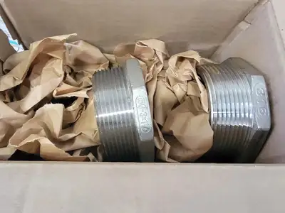 3" x 1-1/2" 316 Stainless Steel Hex Head Reducing Bushing (Box of 2)