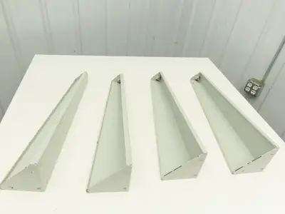 Omga Machine Base Table Legs 26-1/2" Long White Radial Arm Saw Set of 4