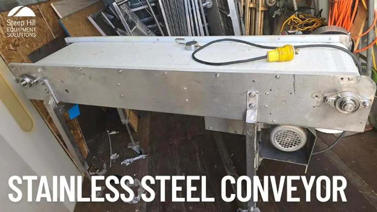 0.5 HP Stainless Steel Conveyor