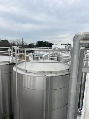 Walker Stainless 20,000 Gallon Jacketed Stainless Steel Storage Tanks SA240/T316L R-717 Lot of 4 1997