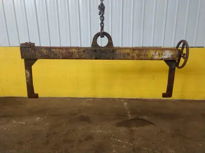 8000 LB X 38" TO 72" CRANE HUNG SHEET SUPPORT LIFTER: STOCK #13448
