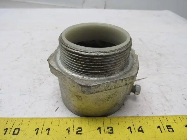 2" Conduit Hub Zinc Plated Cast Malleable Iron Rigid/Imc Nylon Insert  No Nut