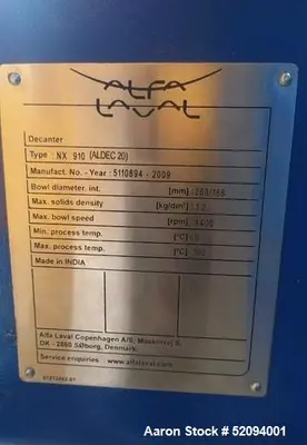 USED ALFA LAVAL ALDEC-10