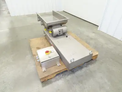 PPM WF450 Wright Linear Vibratory Conveyor Feeder 17.5" W 32.5" Long Stainless