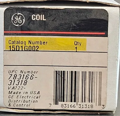 GENERAL ELECTRIC 15D1G002 COIL. Loc4C-25