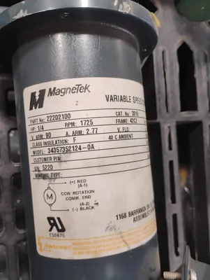 MAGNETEK 34357352124-0A D.C. MOTOR | ESS Industrial Equipment Sales (4)