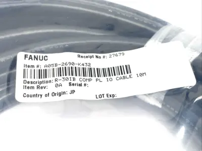 A05B-2690-K432, 2008-T414 | Fanuc A05B-2690-K432 R-30IB COMP PL IO Cable 10m 2008-T414 - New Other