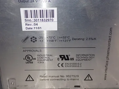 Used PHONIX CONTACT 2866381 Power Supplies | HGR 24 #738738