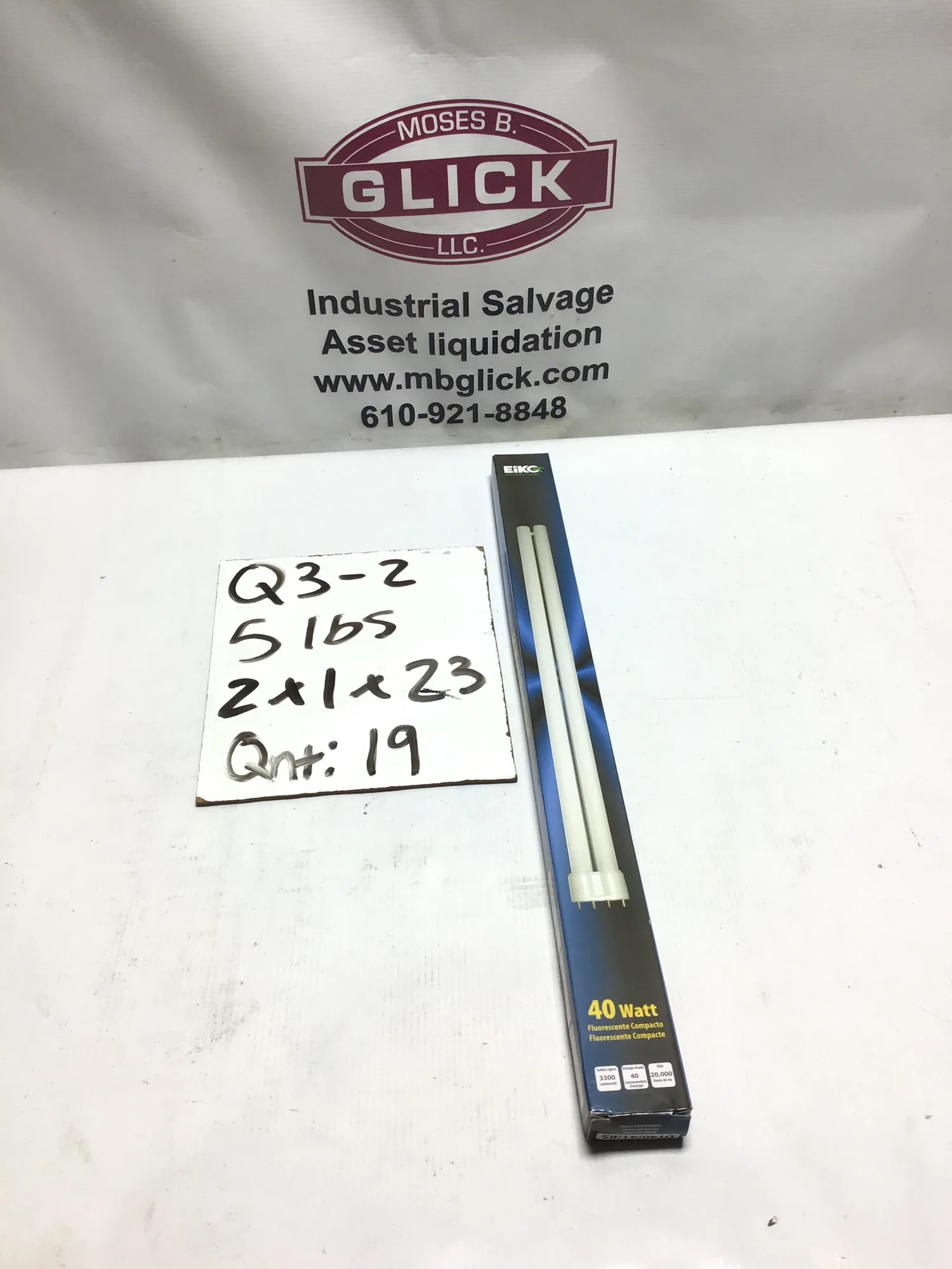 Eiko DT40/41/RS 40 Watt Compact Fluorescent Light 3300 Lumen