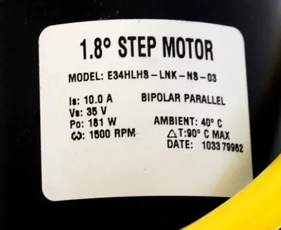 NEW DANAHER E34HLH8-LNK-N8-03 1.8 DEGREE STEPPER MOTOR W/ BRAD HARRISON CABLE