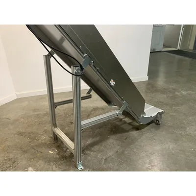 Used 22" Wide Stainless Steel Incline Conveyor - No Belt [PART]