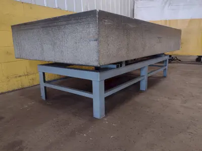 8' X 4' X 14" ROCK OF AGES PRECISION LAYOUT INSPECTION GRANITE TABLE: STOCK #23802