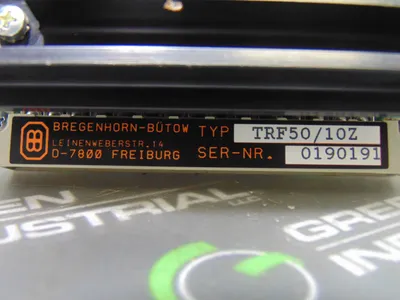 Bregenhorn-Bütow TRF50/10Z Servo Amplifier Assembly Used