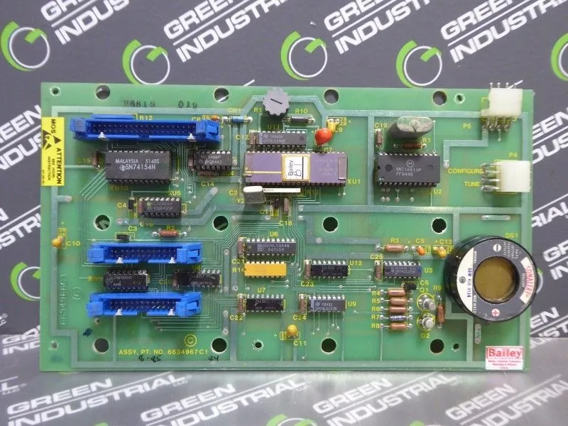 Bailey 6634967C1 Control Board with Sonalert SBM 428 8514 Used