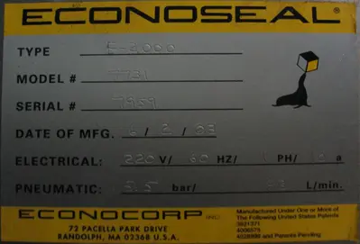 USED ECONOCORP 7731  E- SYSTEM 2000