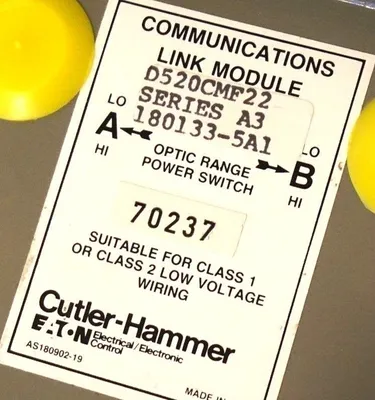 NEW CUTLER HAMMER D520CMF22 COMMUNICATION LINK MODULE SER. A3