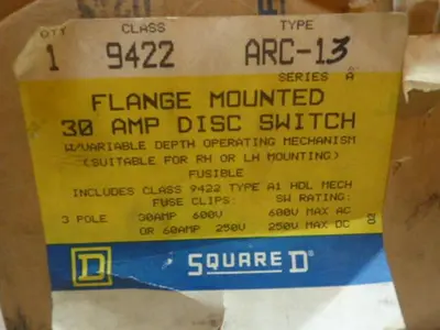 NEW SQUARE D 9422ARC-13