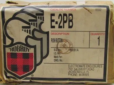 Robroy E-2PB Push Button Enclosure NIB
