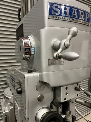 3 HP SHARP (NEW 2014) MODEL #VH-3 VERTICAL & HORIZONTAL SPINDLE RAM TYPE MILL: STOCK #21141