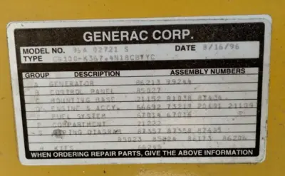 OLYMPIAN 96A02721-S Generators & Power Generation | ESS Industrial Equipment Sales (13)