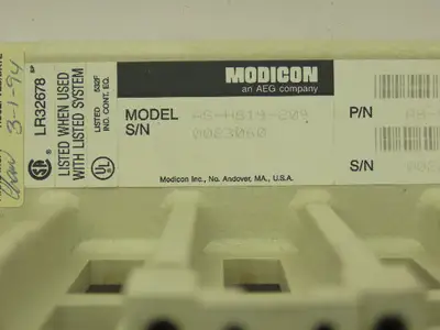 Modicon AS-H819-209 7-Slot Rack Chassis 984 Series