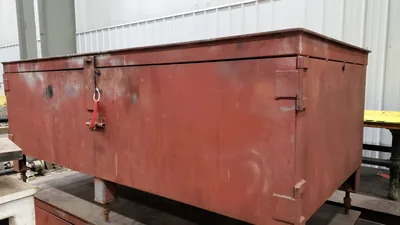 8′ x 4′ x 3/8″ Workbench with 2 doors,  h: 40 1/2