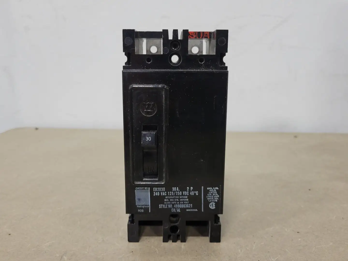 Used WESTINGHOUSE EB2030 Switchgears British Columbia CA | Lenmark #239783