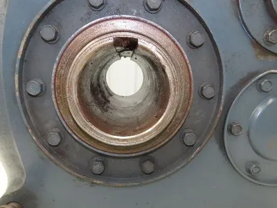Shaft Mount Reducer 12.7:1 Ratio Gearbox 138 RPM Screw Conveyor Drive