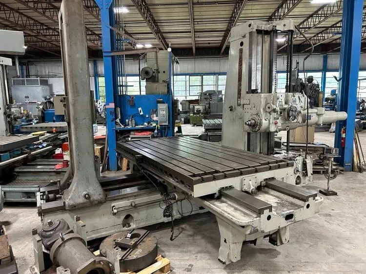 Used GIDDINGS & LEWIS 350-T Horizontal Table Type Boring Mills Arizona US | Tight Tolerance Machinery #483632